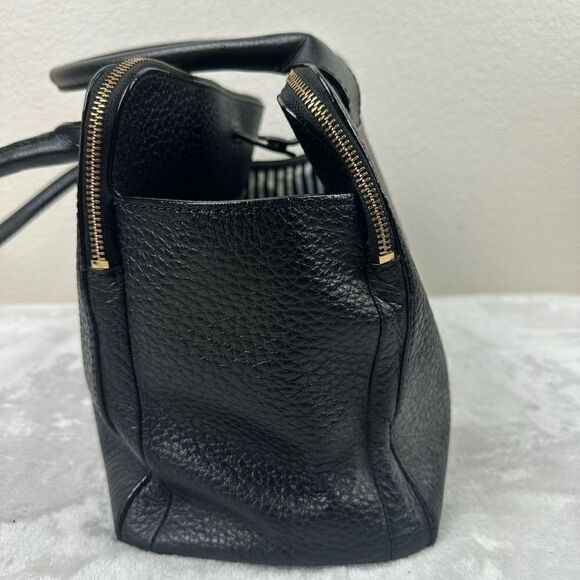 Kate Spade Southport Avenue Lydia Satchel Bag Black Pebbled Leather Top Handle - Picture 4 of 16